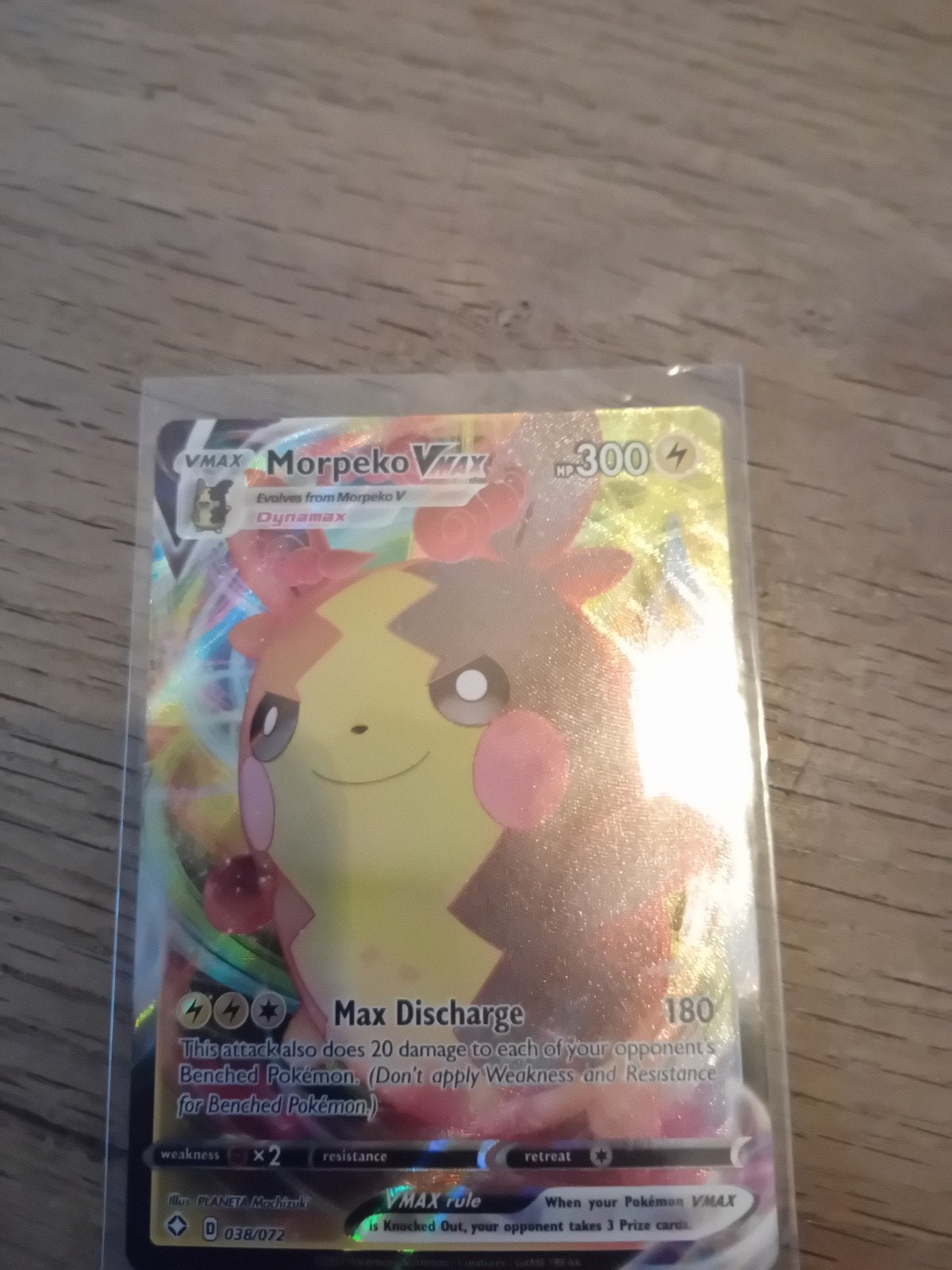 morpeko vmax, Ophalen, Zo goed als nieuw, Losse kaart, Foil