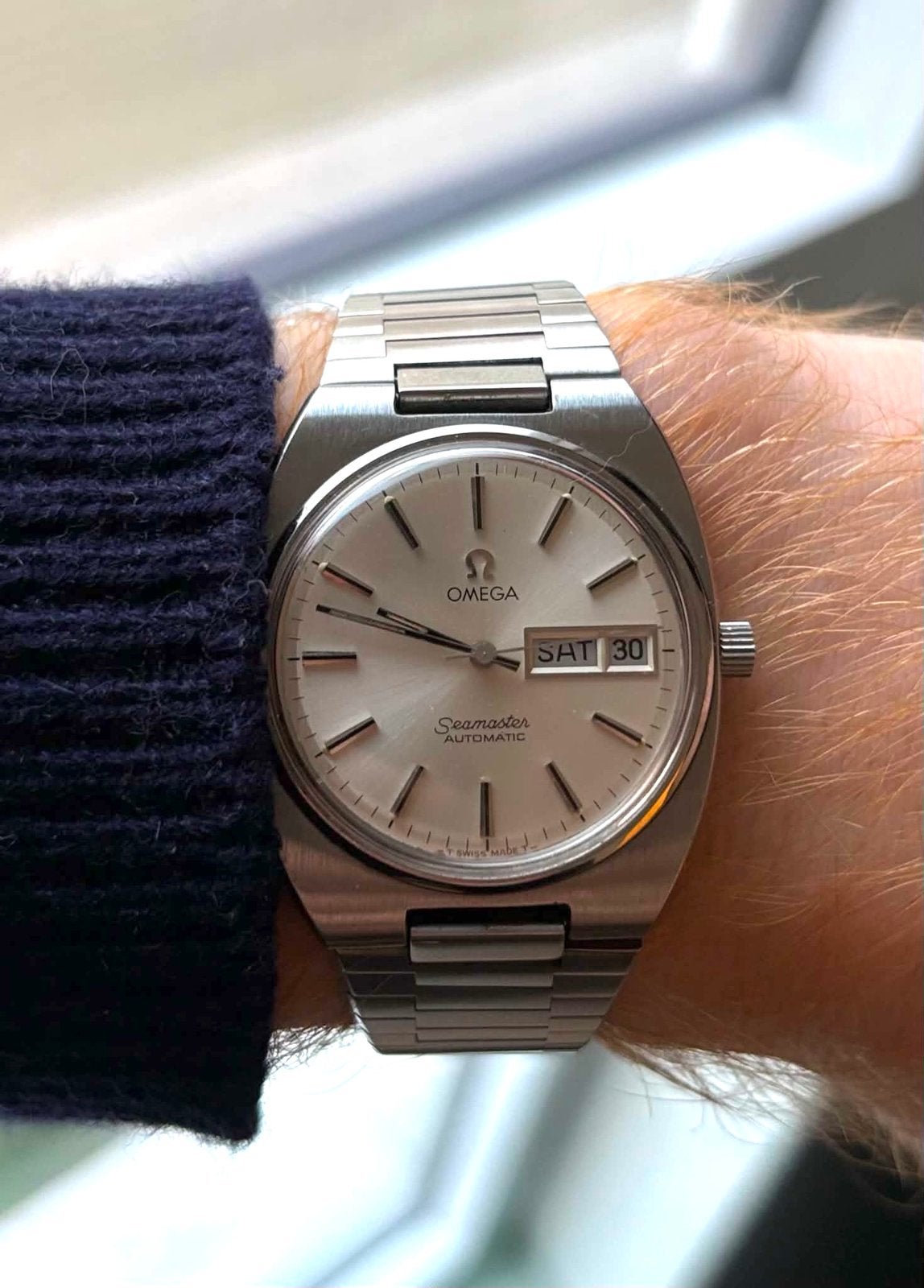 Omega Seamaster 166.0216 - MINT condition - serviced, Staal, Met bandje, Polshorloge, Omega