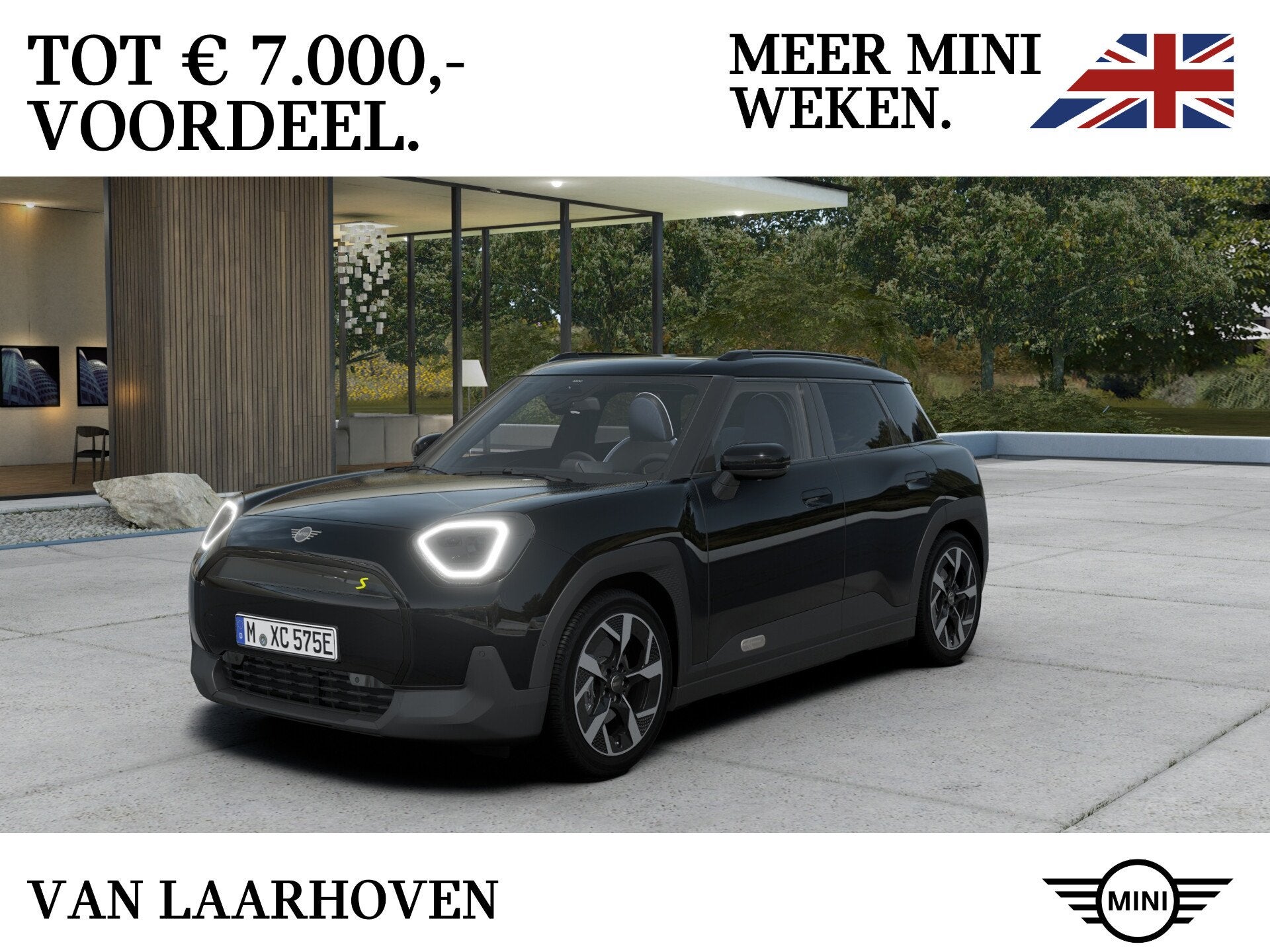 MINI Aceman SE / Classic / Pakket M / Classic / Pakket M / 1, Auto's, Dealer onderhouden, Stof, Zwart, Zwart