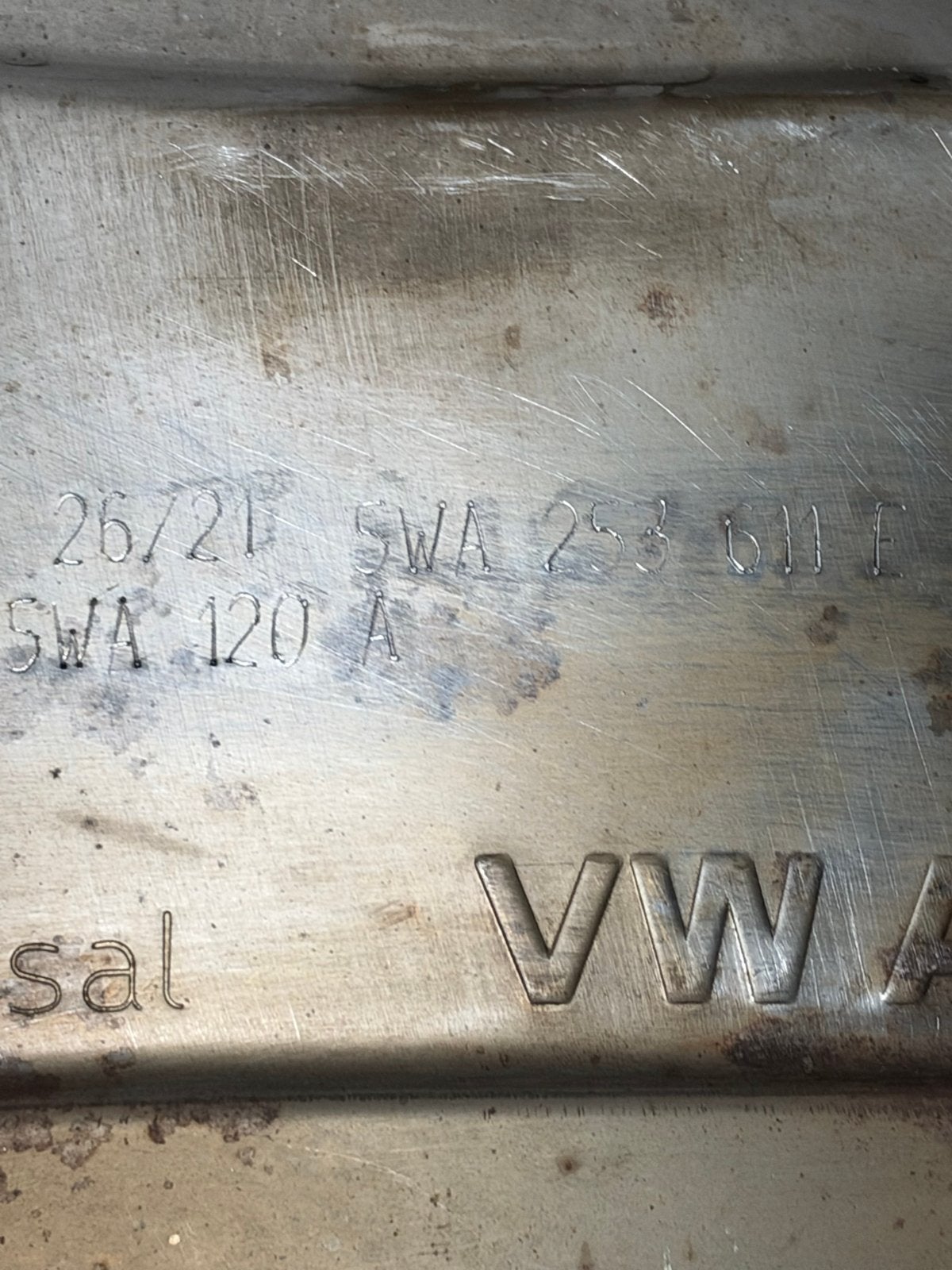 VW Uitlaatdemper 5WA 253 611 E- Gebruikt, Ophalen of Verzenden, Gebruikt, Volkswagen