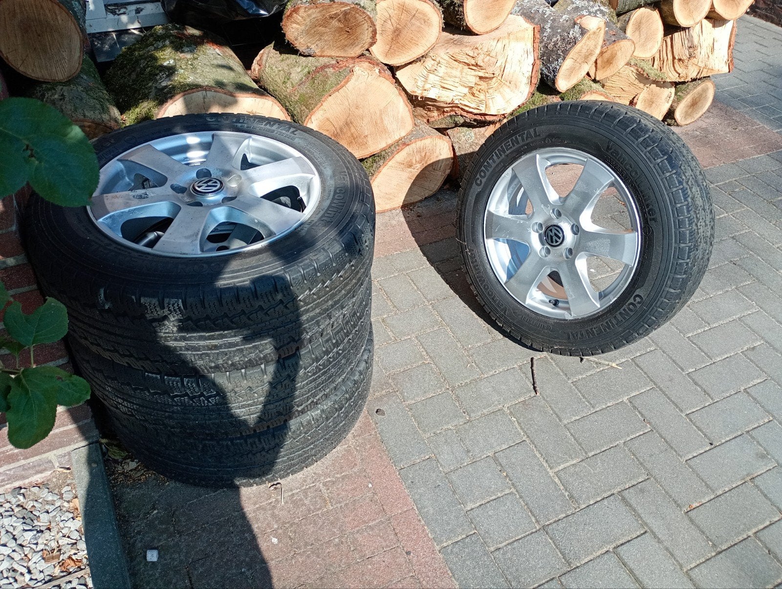 Velgen met banden voor o.a. VW (groep), Auto-onderdelen, Banden en Velgen, Ophalen, Gebruikt, 16 inch, Banden en Velgen