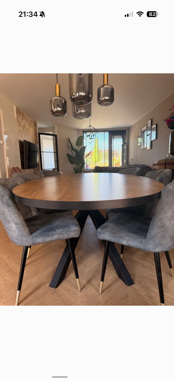 Ovale eettafel, Ophalen, 100 tot 150 cm, 200 cm of meer, Zo goed als nieuw