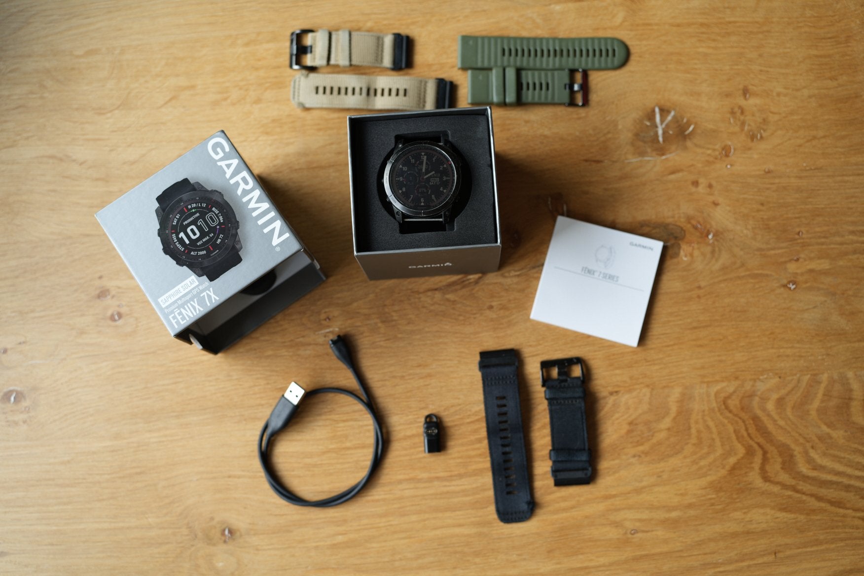 Garmin Fenix 7X Sapphire Solar – Titanium, Ophalen, Gebruikt