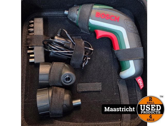 Bosch IXO 3 Accu Schroevendraaier | 3,6V/1.5Ah | nwpr 55 eur, Bosch, Zo goed als nieuw, Support@bosch.com, Robert Bosch GmbH
Robert-Bosch-Platz 1
70839 Gerlingen-SchillerhÃ¶he
Germany