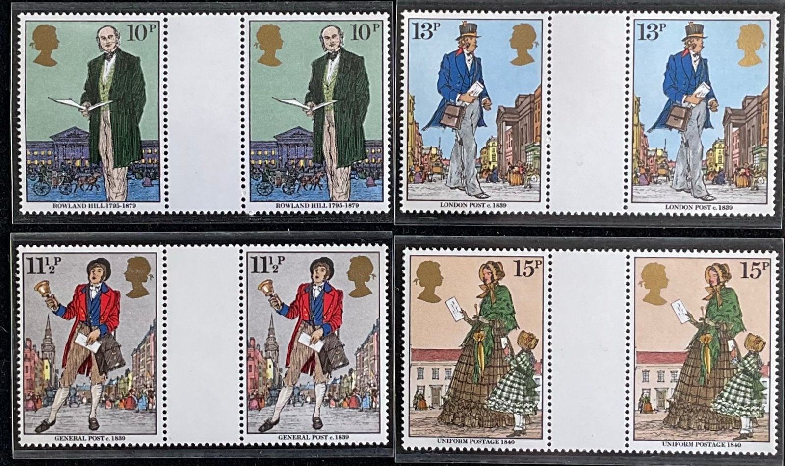 1979 Death Centenary of Sir Rowland Hill Gutter Pairs MNH, Postzegels en Munten, Ophalen of Verzenden, Postfris