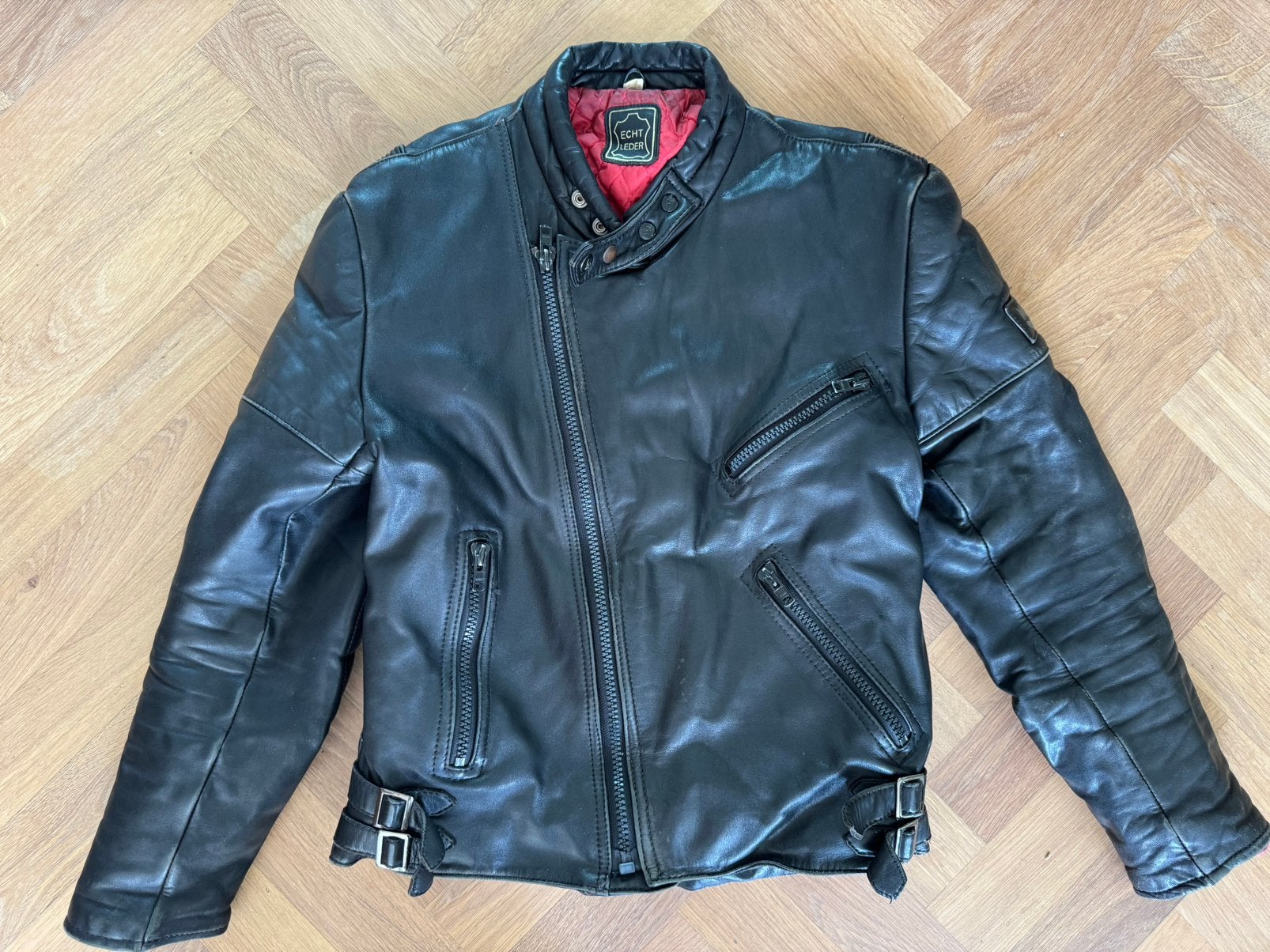 Motorjack leer | leder - maat M, Ophalen of Verzenden, Tweedehands, Jas | leer