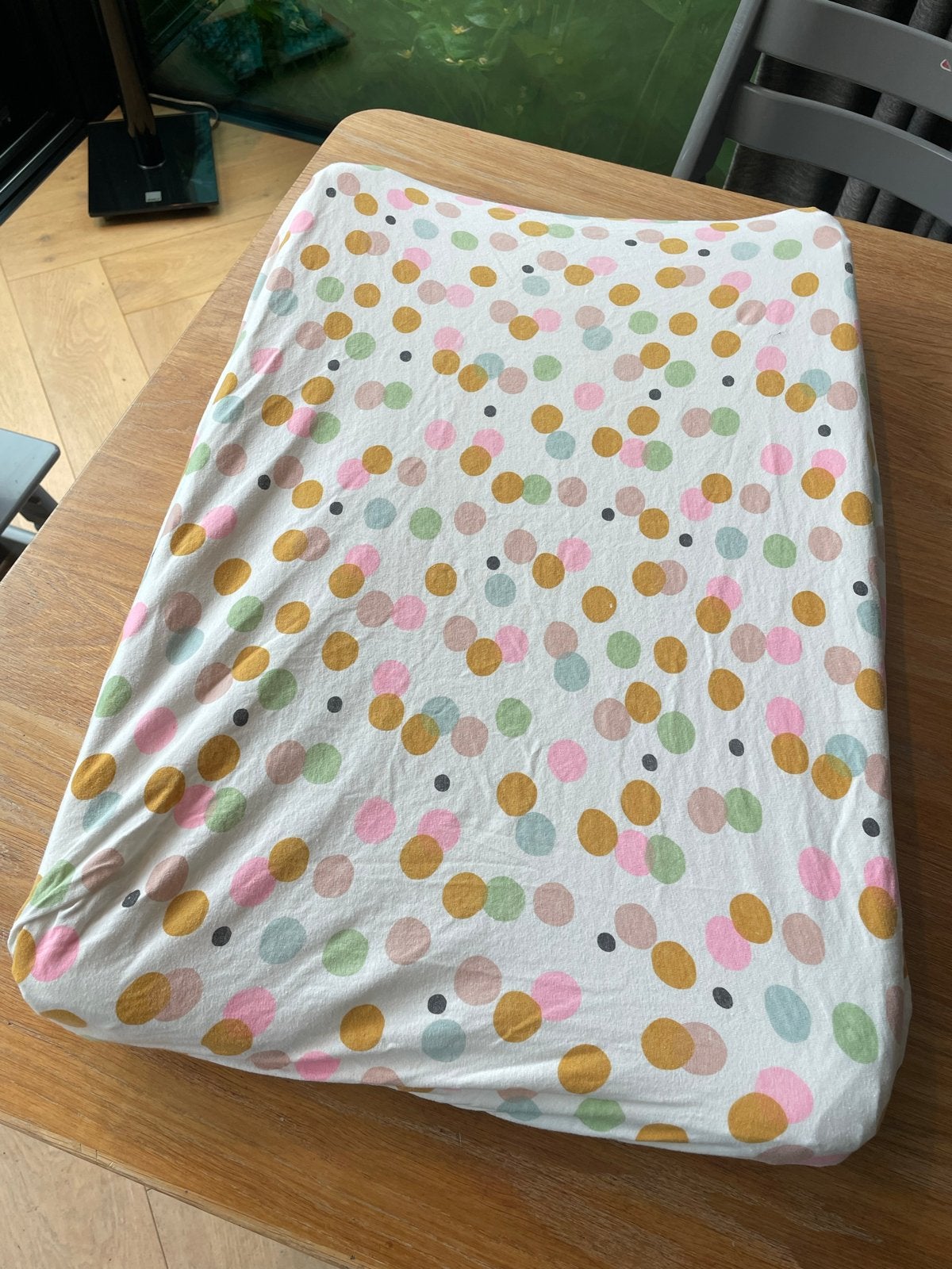 Aankleedkussen met hoezen (Bamboom), Kinderen en Baby's, Aankleedkussen, Zo goed als nieuw, Standaard, Ophalen