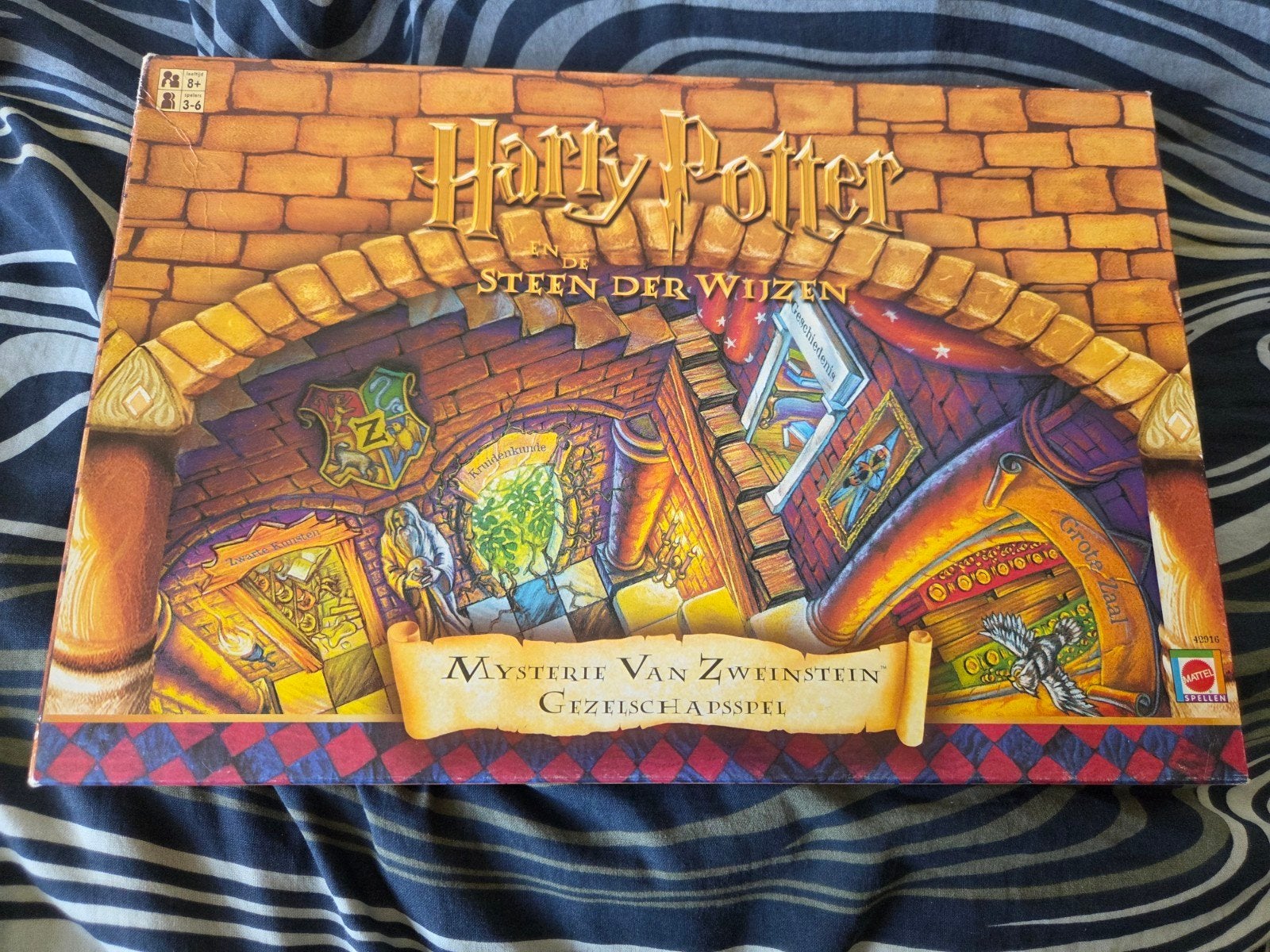 Harry Potter Mysterie van Zwijnstein Gezelschapsspel, Hobby en Vrije tijd, Drie of vier spelers, Ophalen, Gebruikt, Mattel