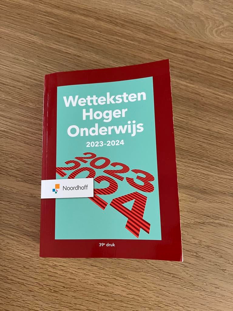 Wetteksten Hoger Onderwijs 2023-2024 - Noordhoff, Boeken, Studieboeken en Cursussen, Ophalen of Verzenden, Gamma, Zo goed als nieuw