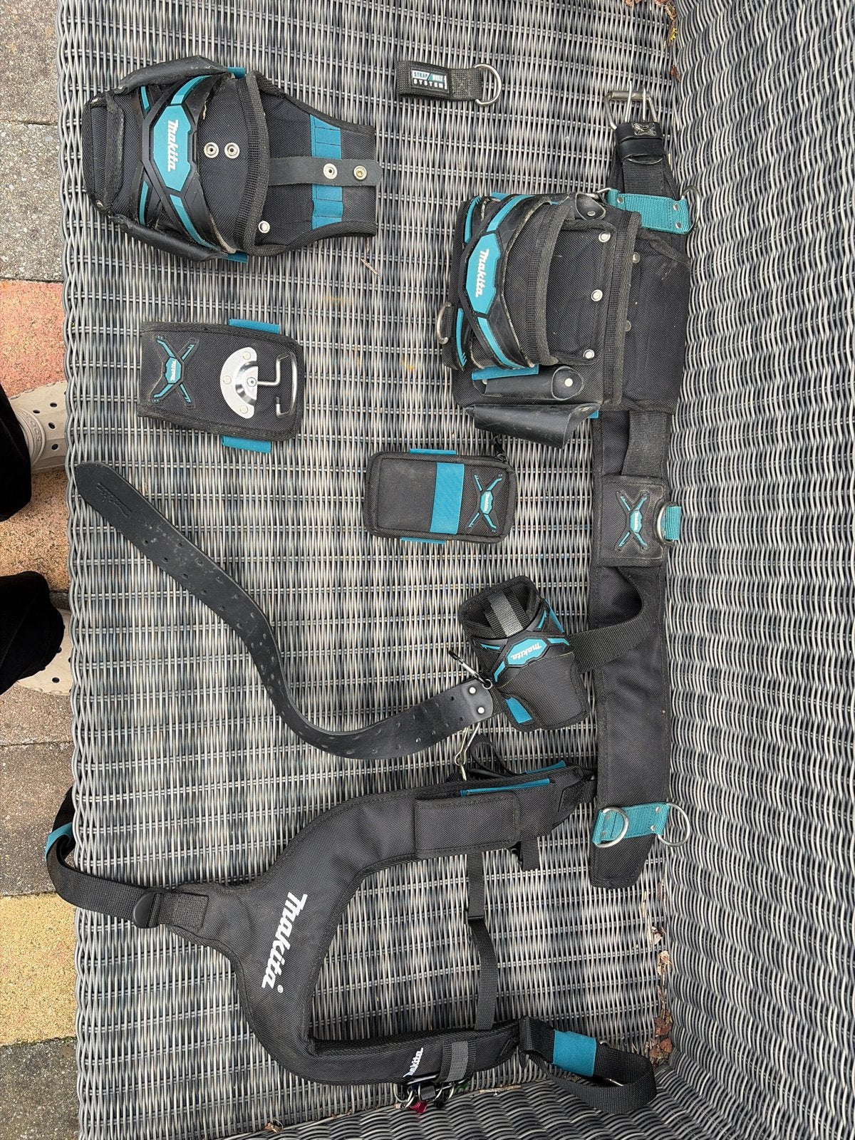 Complete Makita gereedschapsriem met schouderband, Ophalen, Gebruikt, Gereedschapsopslag, Makita