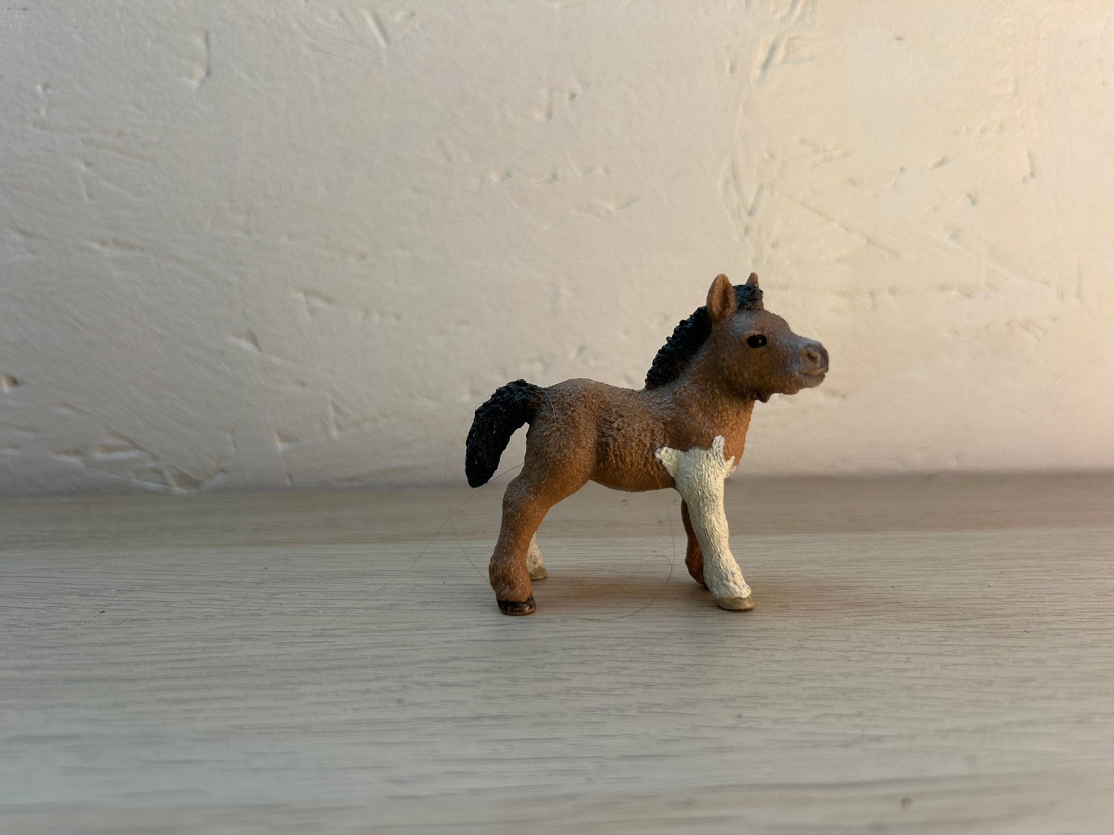 Schleich shetlander veulen, Ophalen of Verzenden, Zo goed als nieuw, Paard, Beeldje of Figuurtje
