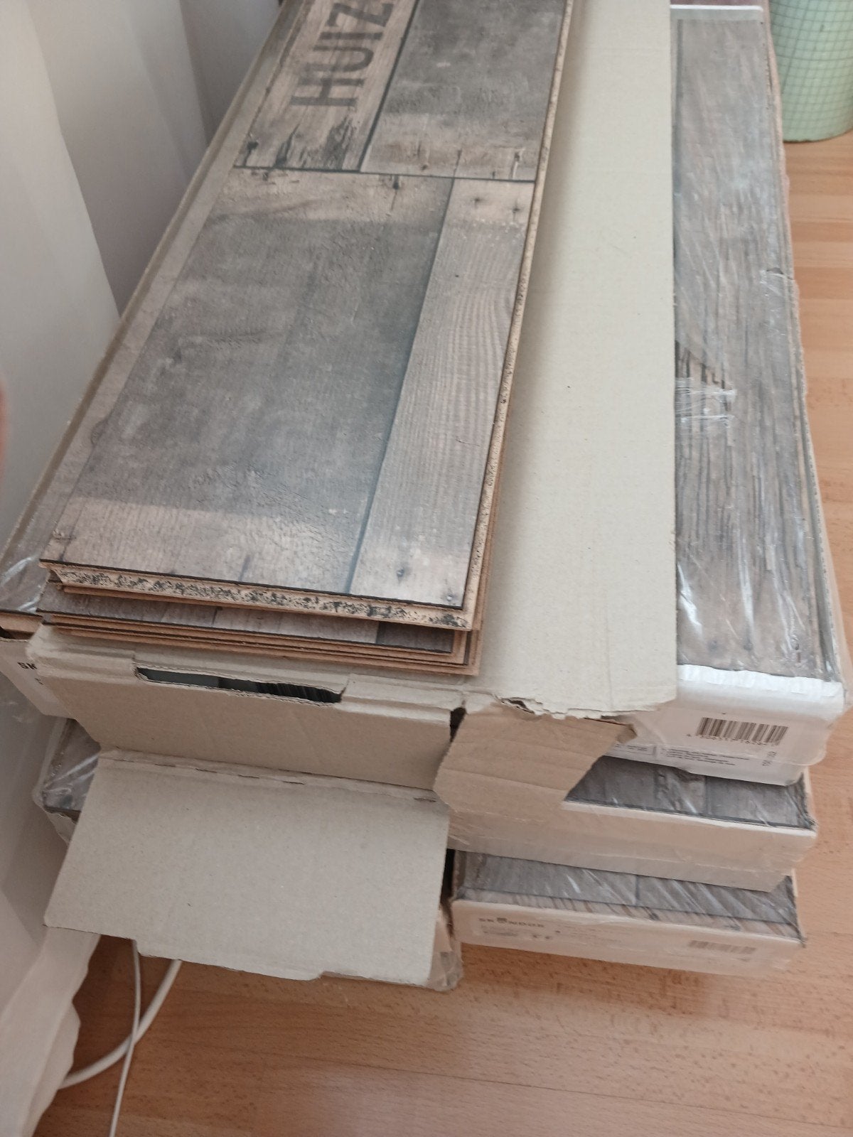 8 pakken laminaat, Doe-het-zelf en Verbouw, Ophalen, 50 tot 150 cm, Nieuw, 10 m² of meer