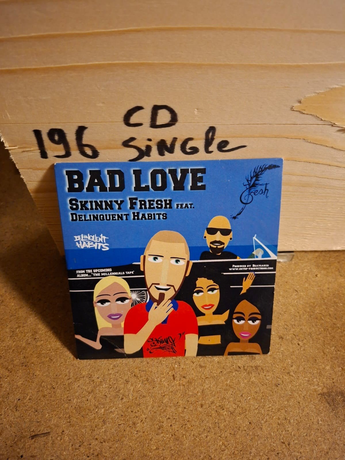 Skinny Fresh feat. Delinquent Habits - Bad Love CD Single, Ophalen of Verzenden, Gebruikt, Hiphop en Rap
