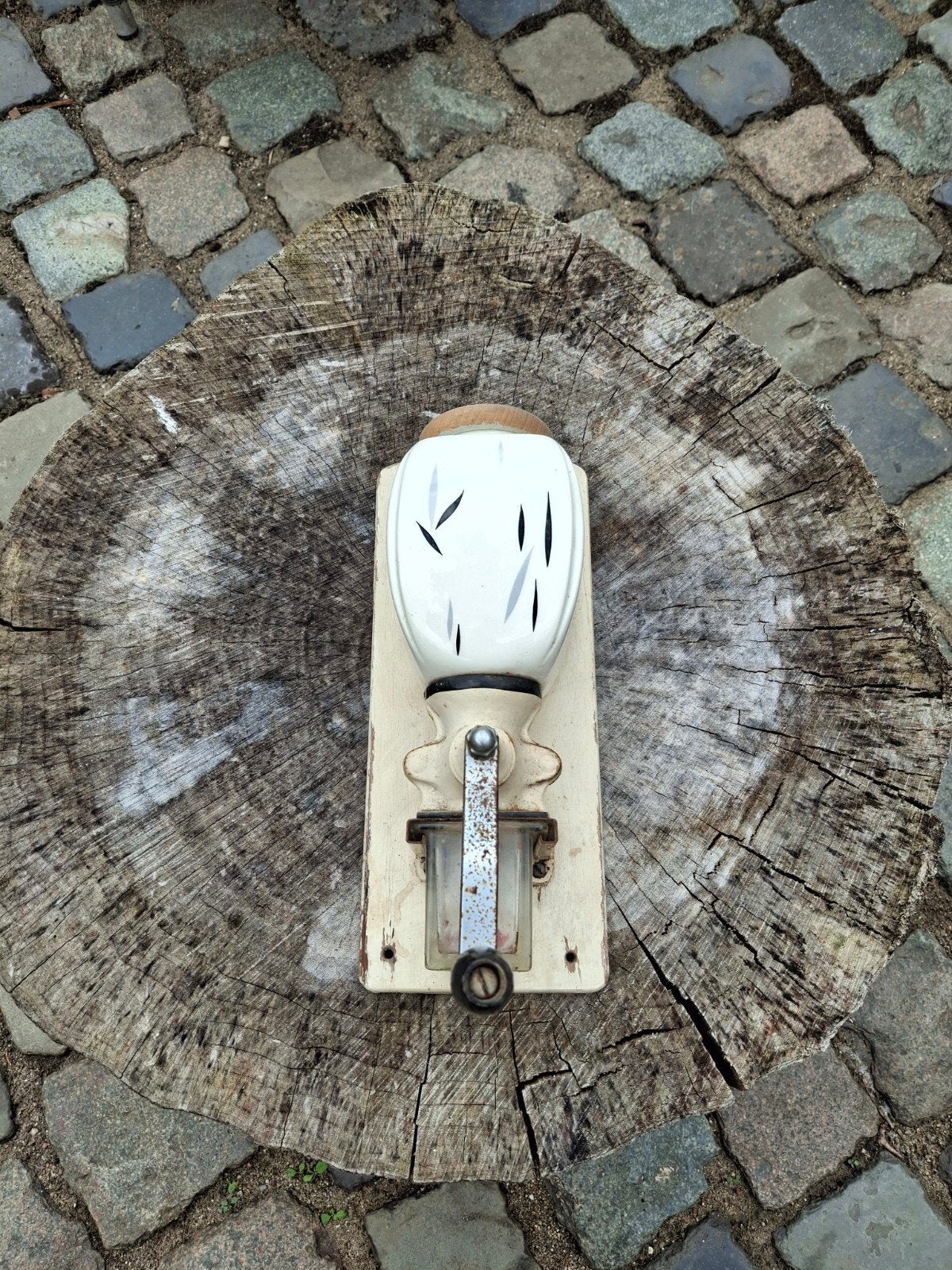 Oude PeDe wandkoffiemolen - Vintage koffiemolen, Antiek en Kunst, Ophalen of Verzenden