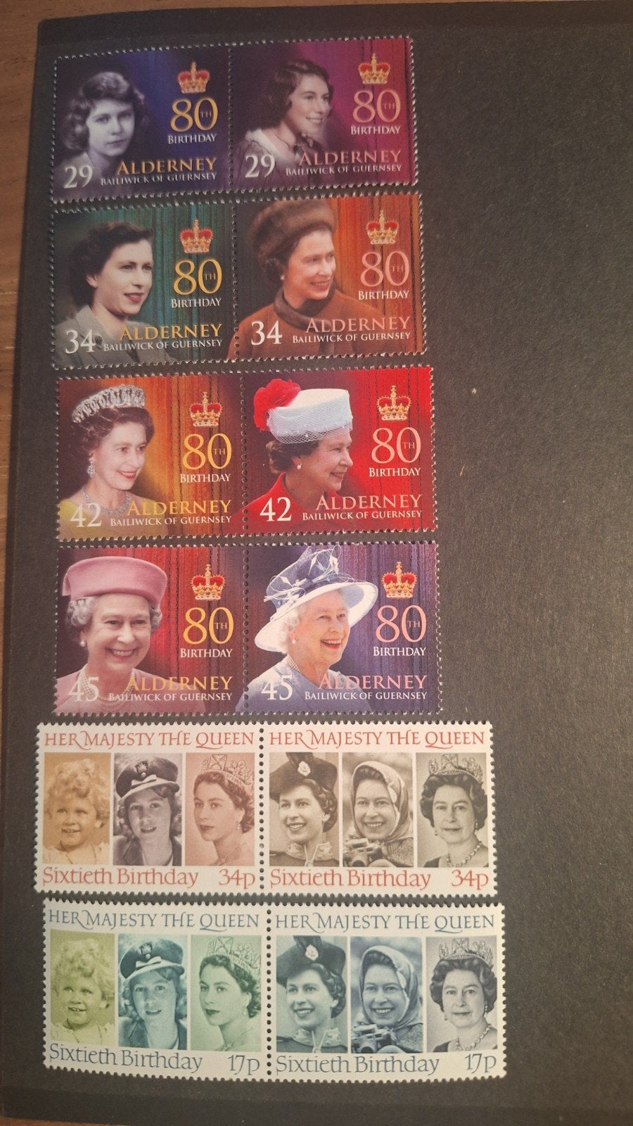 Thematische zegels Brits Koningshuis Queen Elisabeth, Ophalen of Verzenden, Postfris, Koningshuis