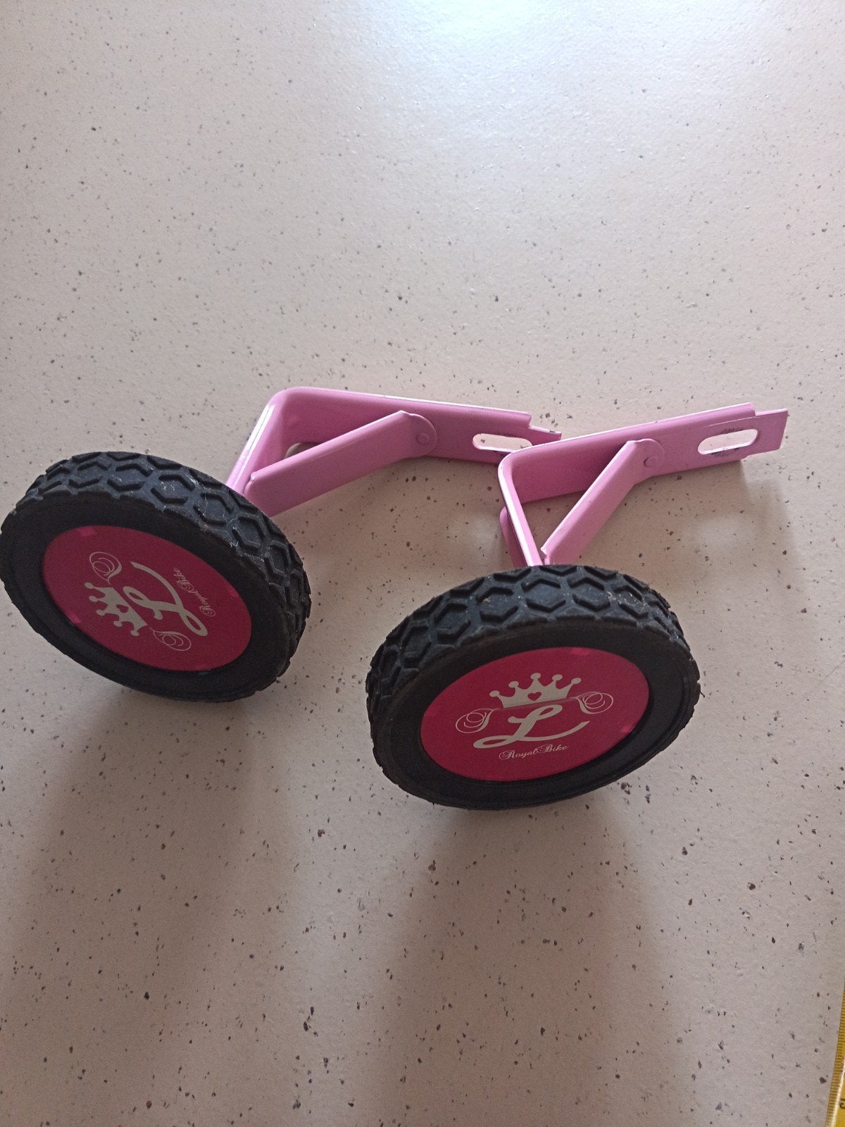 Roze zijwieltjes voor kinderfiets - Royal Bike, Fietsen en Brommers, Royal Bike, Gebruikt, Overige typen, Kinderfiets