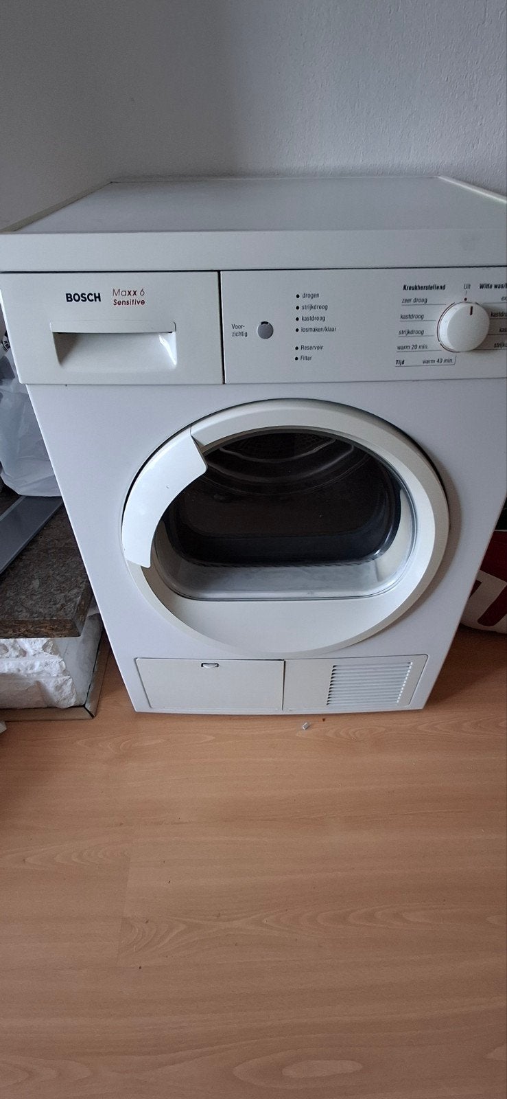 Bosch Maxx 6 Droger, Witgoed en Apparatuur, Wasdrogers, Ophalen, 6 tot 8 kg, Gebruikt, Voorlader