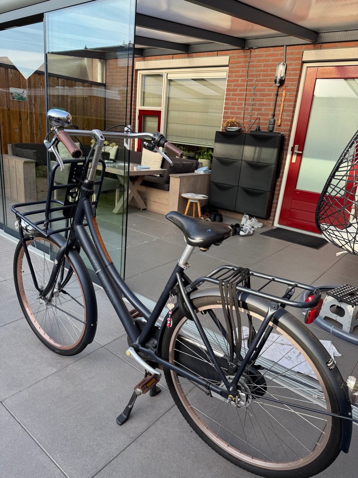 Damesfiets met voordrager te koop!, Fietsen en Brommers, Fietsen | Dames | Damesfietsen, Gebruikt, Versnellingen, 50 tot 53 cm