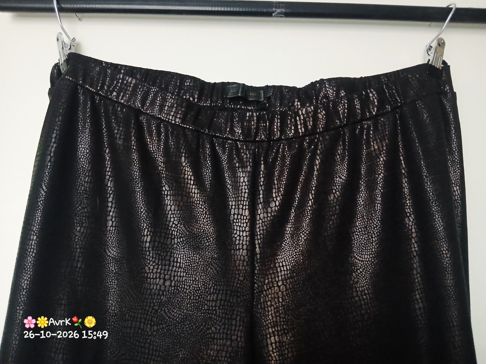 stretch broek/legging brons bruin zwart bonprix maat 52, Kleding | Dames, Bonprix, Bruin, Verzenden, Zo goed als nieuw