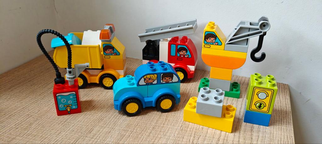 LEGO Duplo Mijn Eerste Wagens en Truck (10816), Overige thema's, Ophalen of Verzenden, Zo goed als nieuw, Compleet