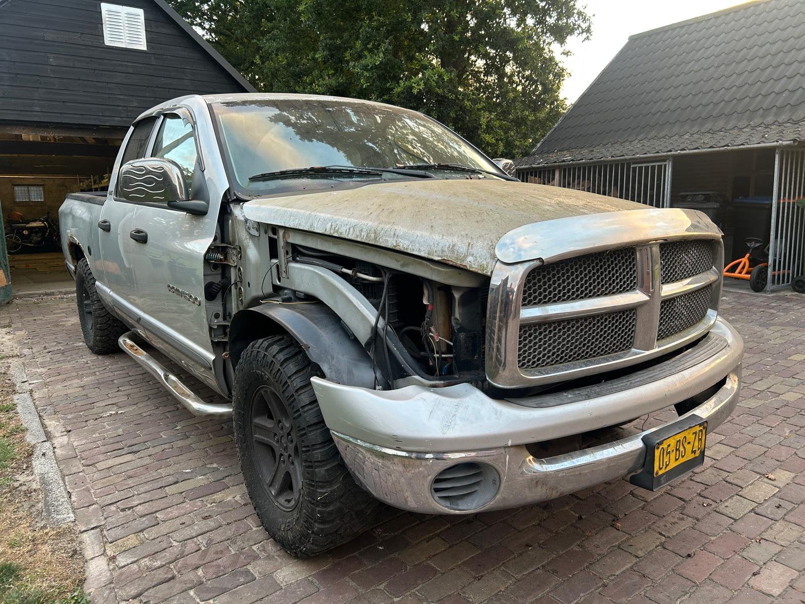 Dodge RAM 1500 2002, SUV of Terreinwagen, Zilver of Grijs, Dodge, Benzine