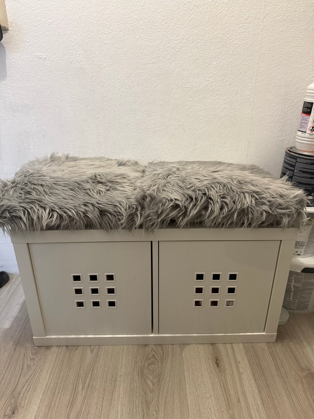 2xIKEA opbergkastjes met gratis kussens 2st 15 euro per stuk, Huis en Inrichting, Ophalen, Gebruikt, Wit, Eén