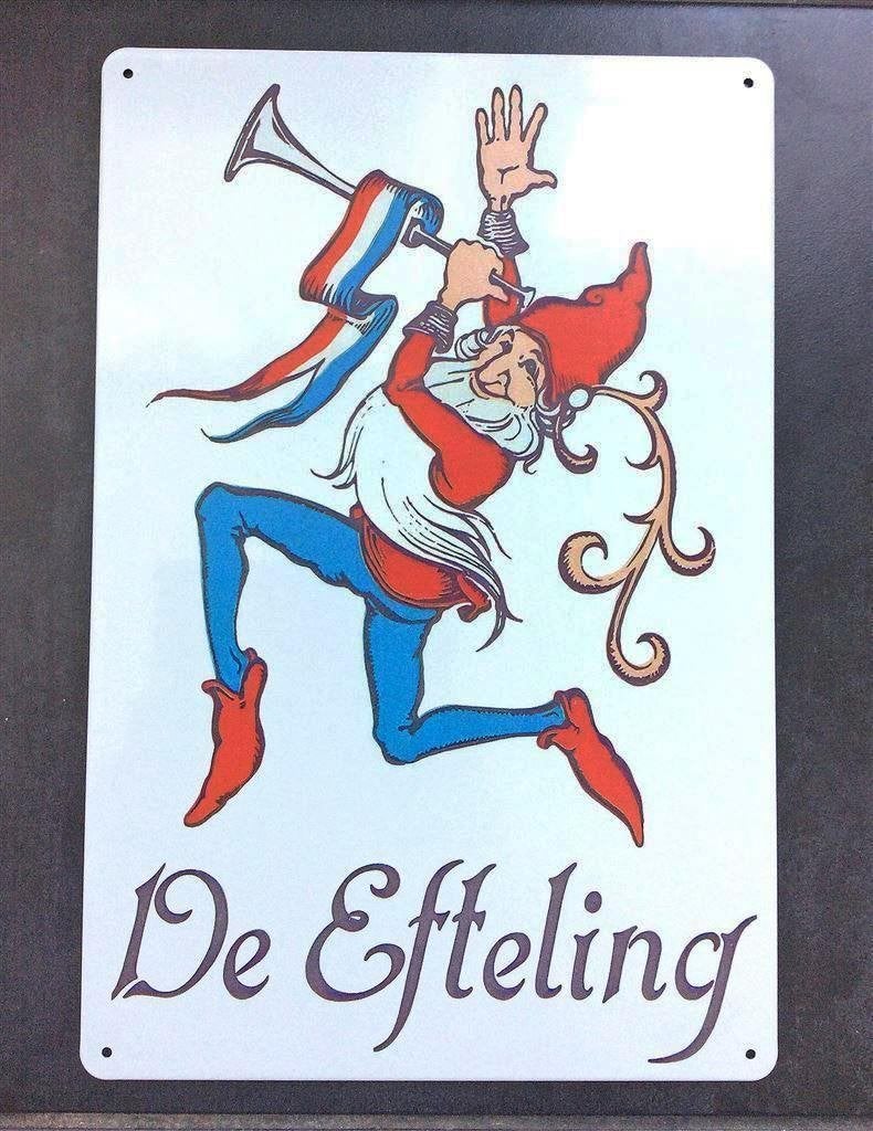 EFTELING anton Pieck Kabouter Metalen Reclame Wandbord, Verzenden, Nieuw, Beeldje of Poppetje