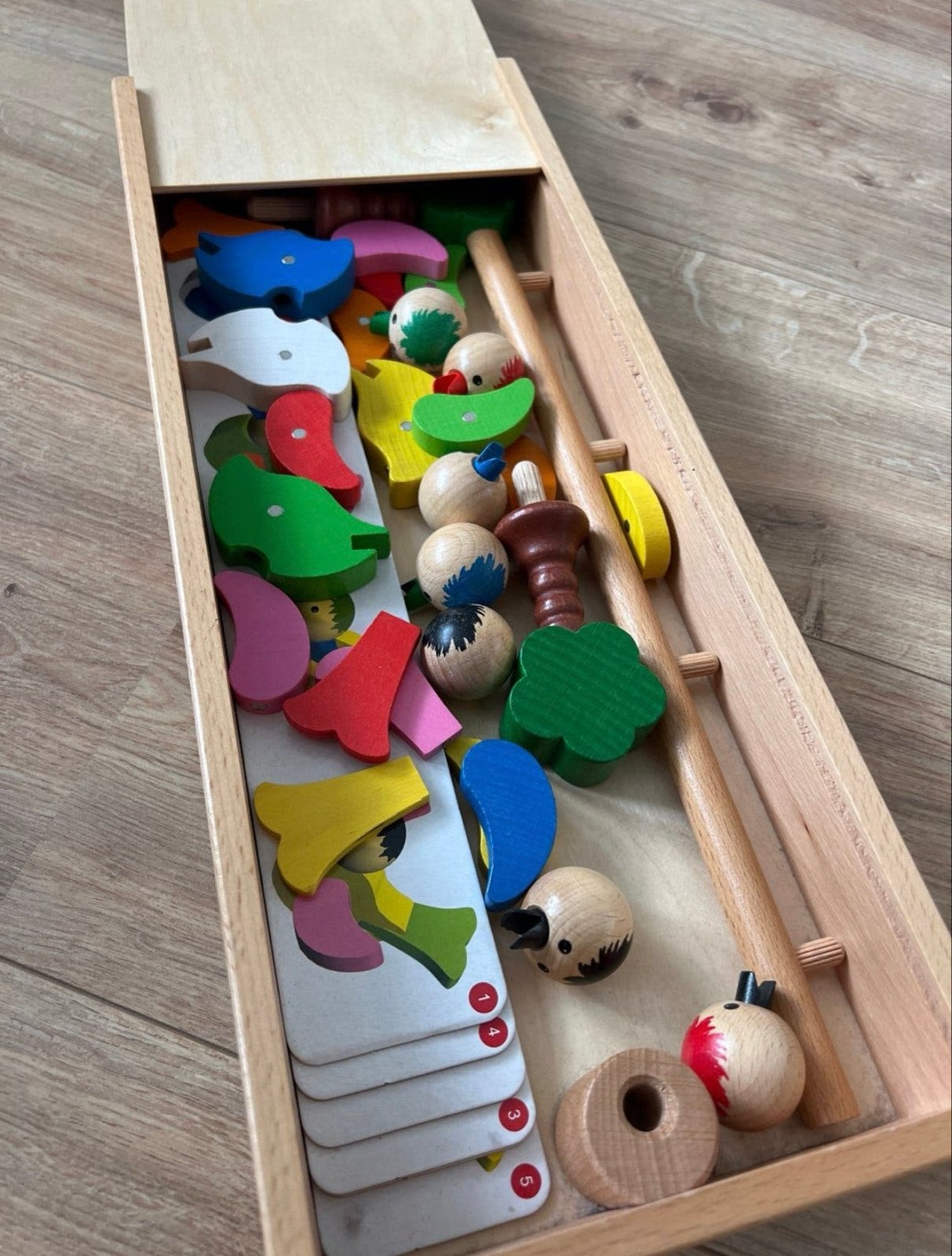 Gogo Toys Happy Birds houten sorteerspel, Ophalen of Verzenden, Gebruikt, Overige typen