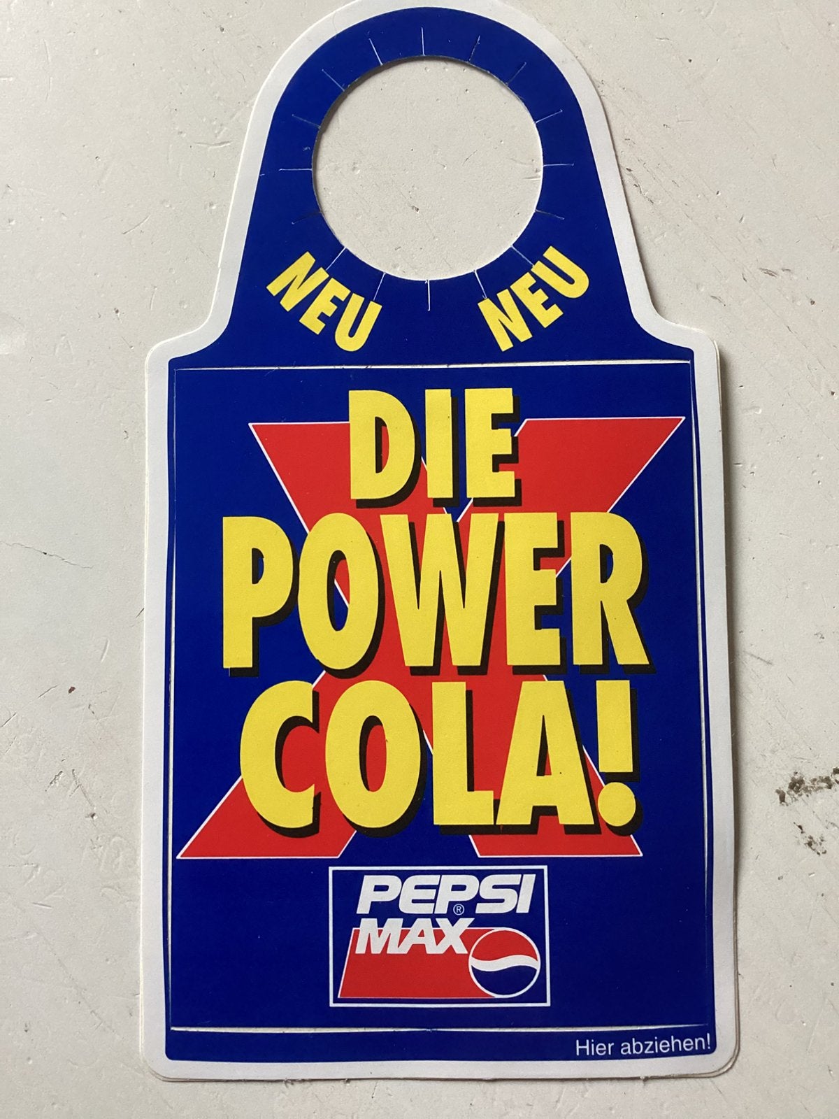 Duitse sticker Pepsi Max, Verzenden, Zo goed als nieuw, Merk