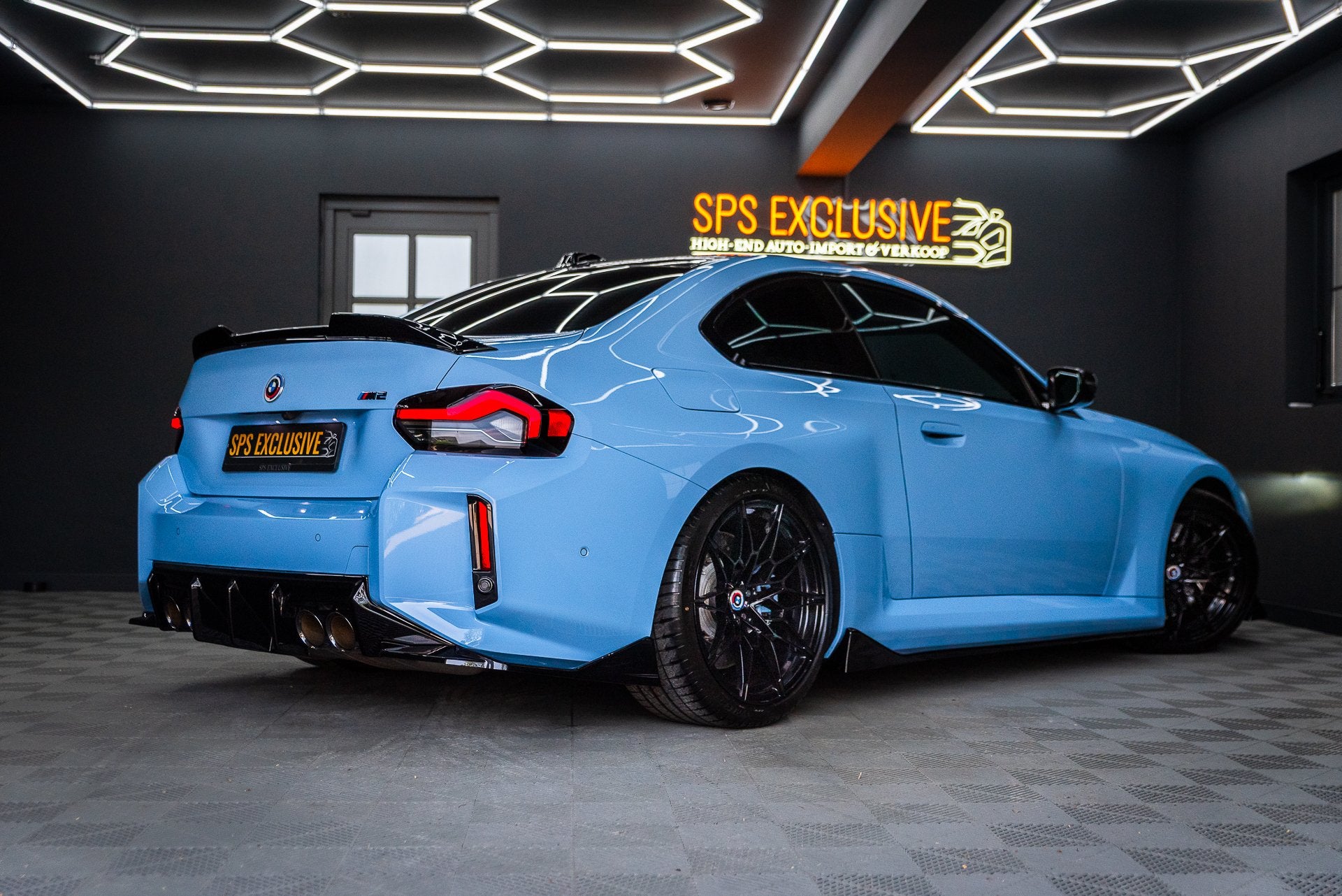 BMW 2 Serie Coupé M2 / Carbon / Non OPF / PSR midpipe / MST, Automaat, Achterwielaandrijving, Blauw, 2 stoelen