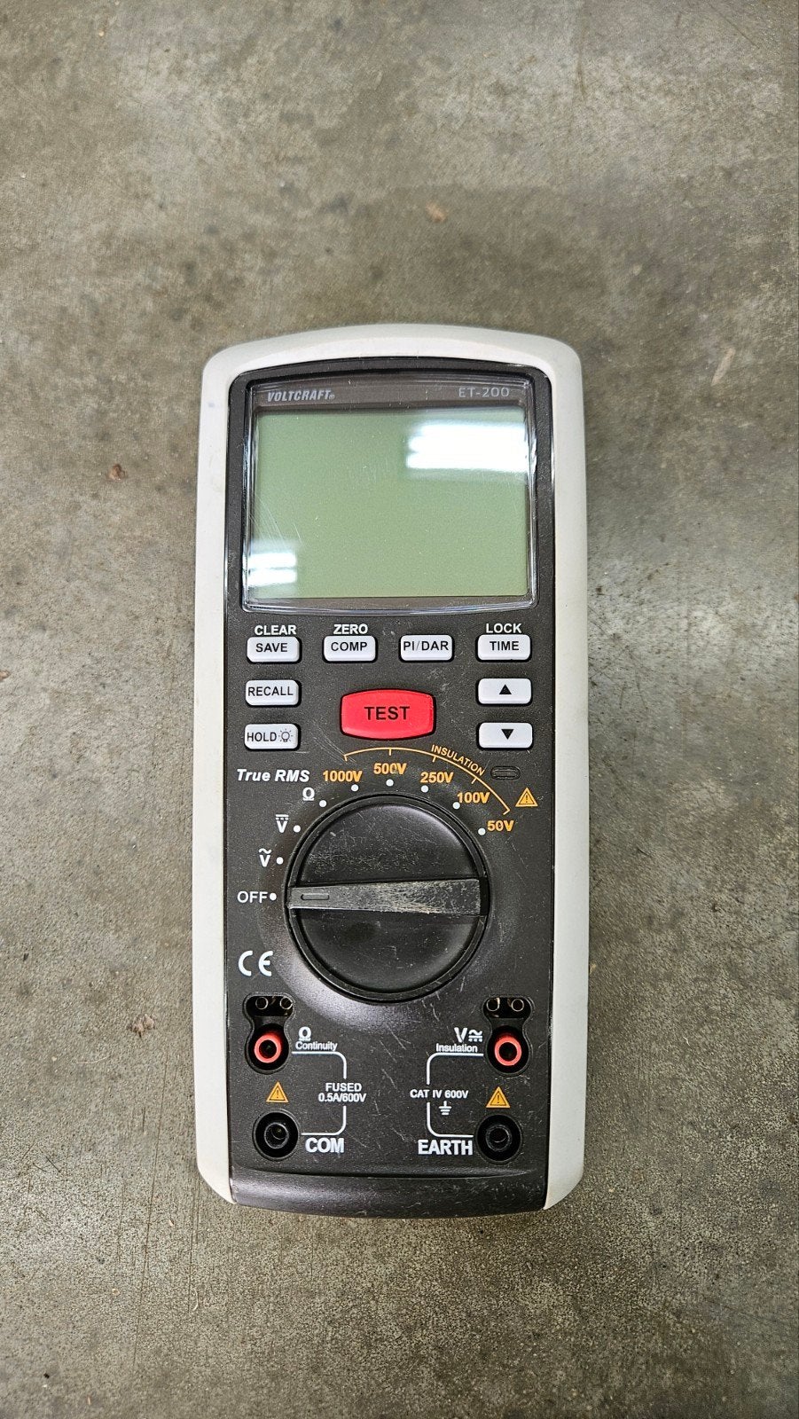 Voltcraft ET-200 isolatiemeter, Ophalen of Verzenden, Gebruikt, Multimeter