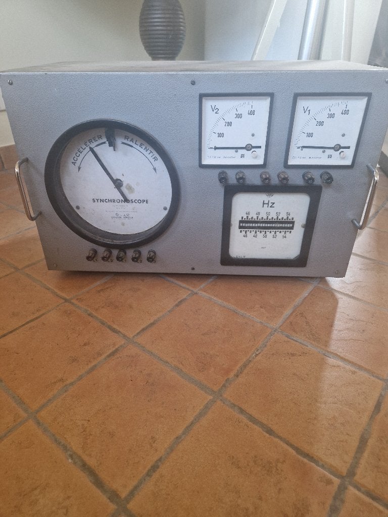 Vintage Industriële testmodule Synchroscoop '60, Ophalen