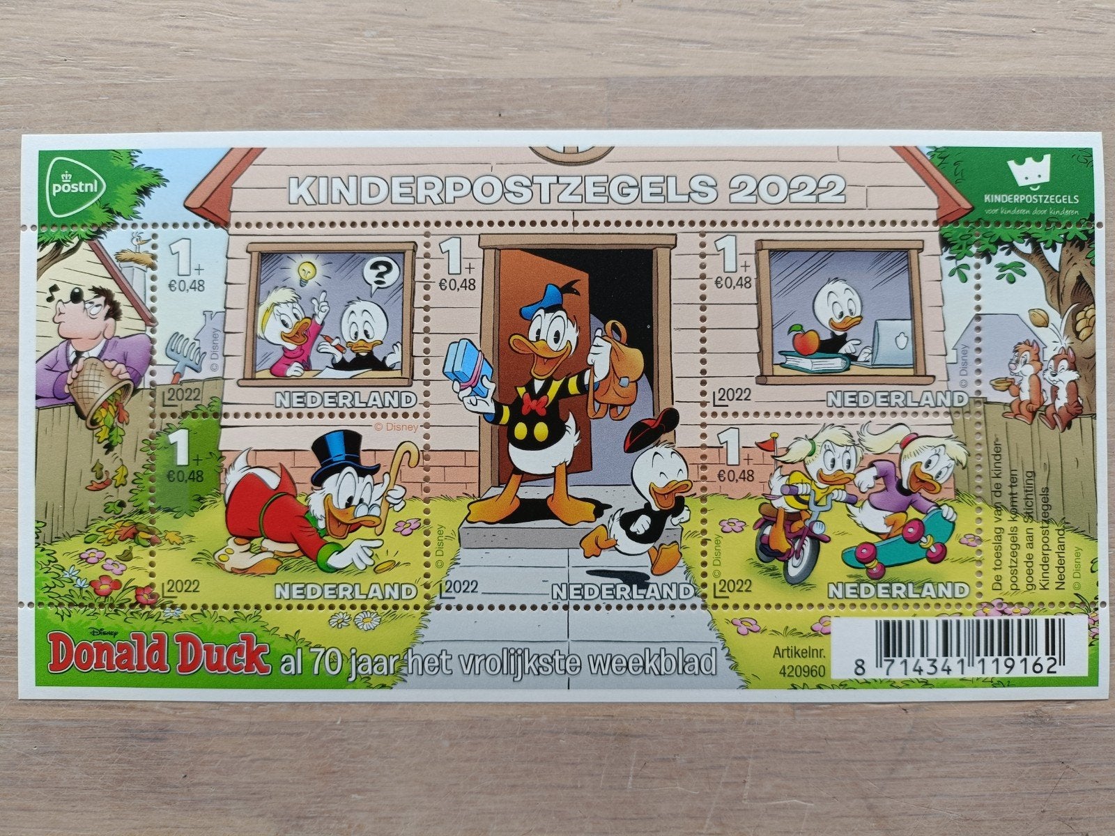 Kinderpostzegels 2022 Donald Duck Postfris vel, Ophalen of Verzenden, Na 1940, Postfris