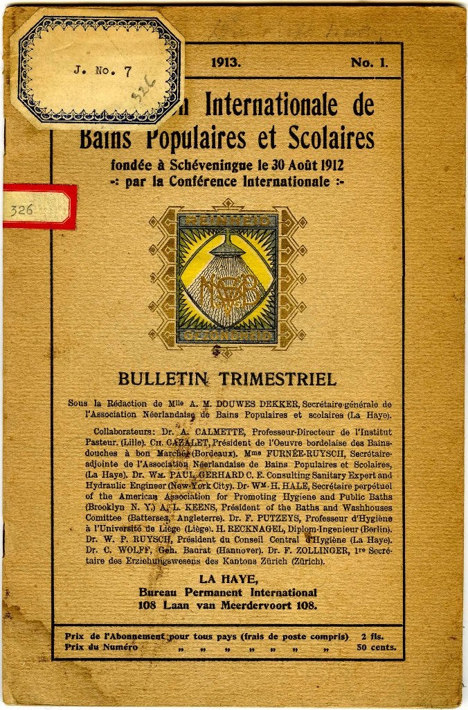Bulletin Trimestriel Association Internationale de Bains, 20e eeuw of later, Europa, Ophalen of Verzenden, Zo goed als nieuw
