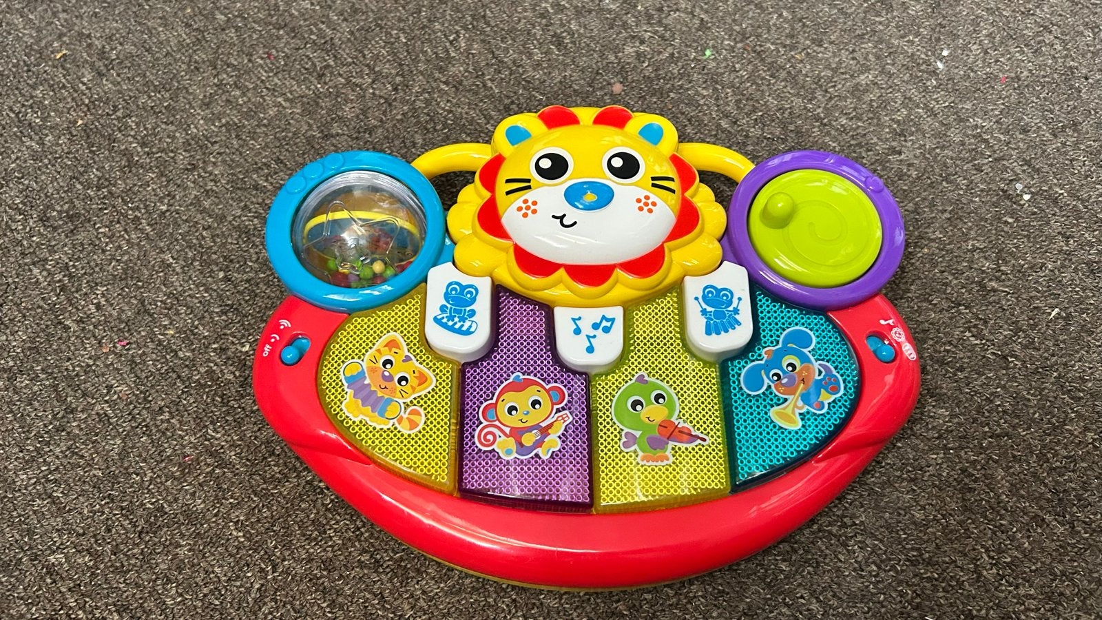 Baby piano met leeuw en dierengeluiden, Ophalen of Verzenden, Gebruikt, Overige typen, Met licht