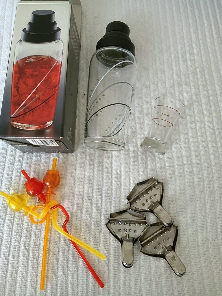 Cocktail Shaker Set. Luigi Bormioli. Light & Music lijn., Overige typen, Ophalen of Verzenden, Zo goed als nieuw