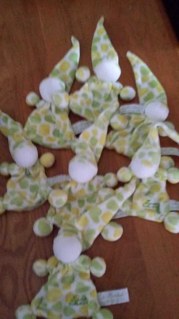 Spookje/popje velours geel/rood Tiamo kandeel zwagerin, Overige typen, Nieuw, Ophalen of Verzenden, Meerkleurig
