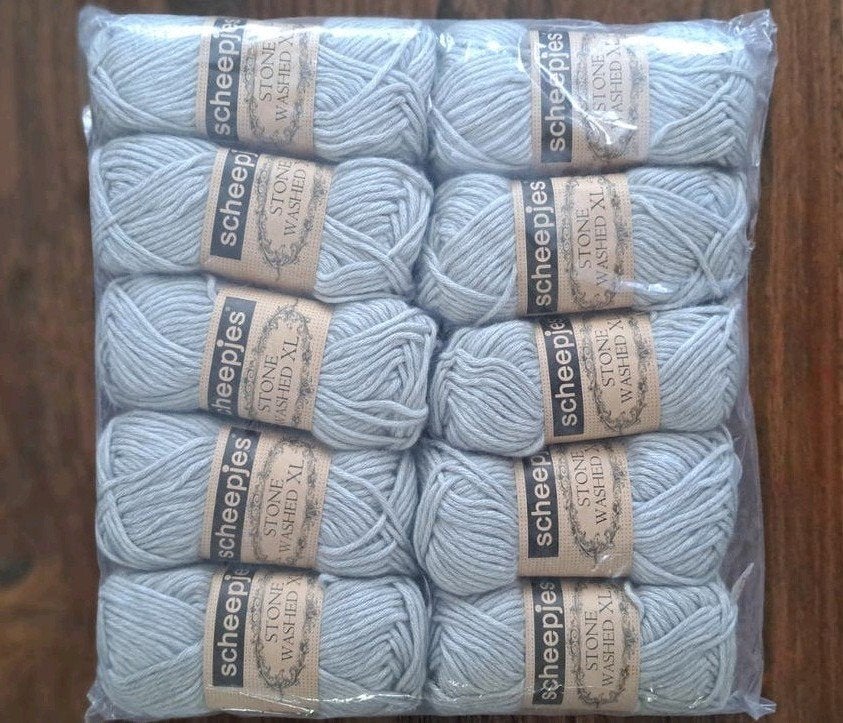 Scheepjes Stone Washed XL pakket - 10 bollen grijs, Hobby en Vrije tijd, Breien en Haken, Ophalen of Verzenden, Nieuw, Breien of Haken
