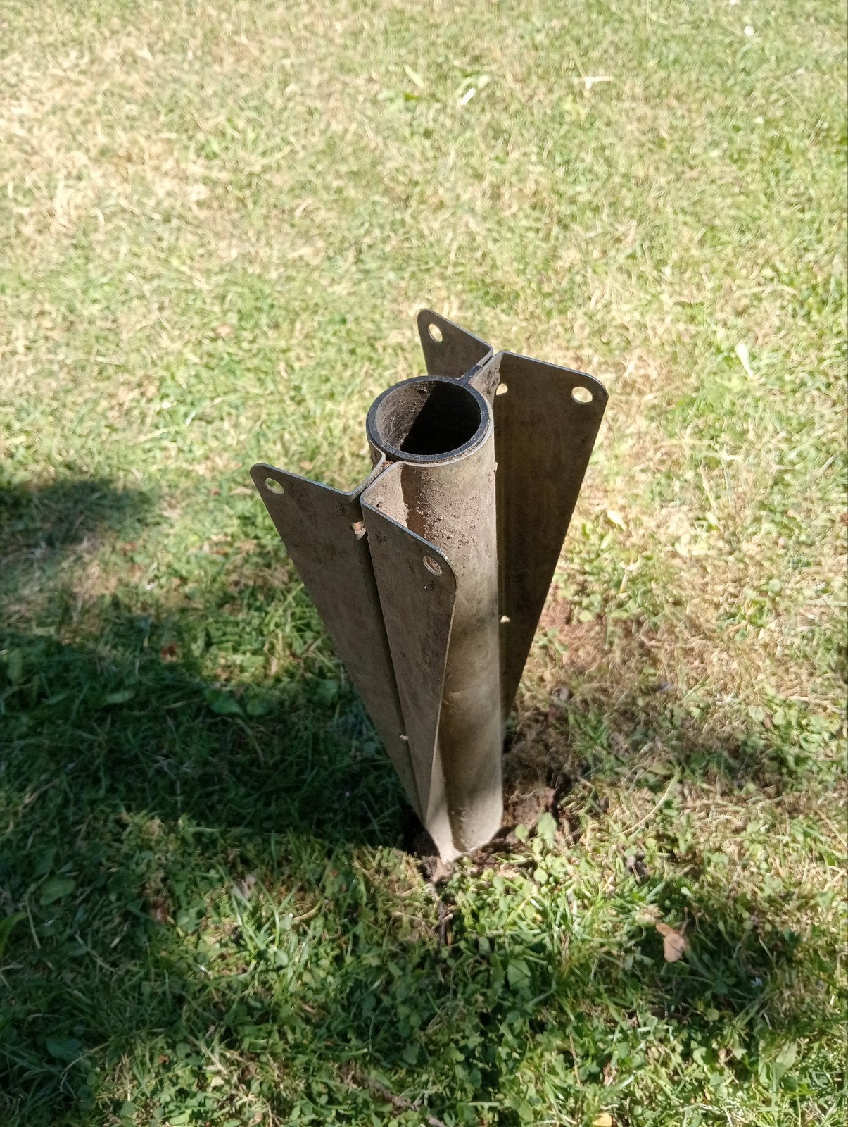 Parasolvoet / Droogmolenhouder voor in de grond, Ophalen, Gebruikt, Parasolvoet