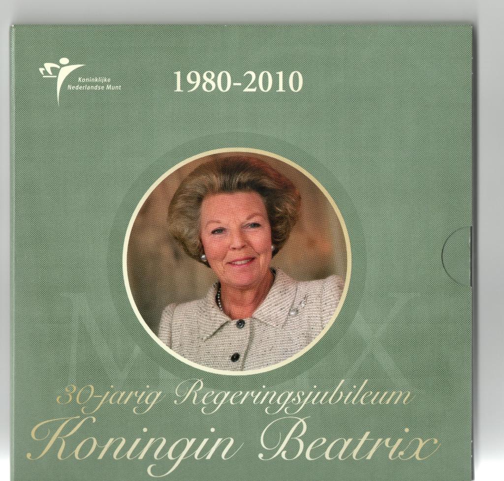 Themaset 2010 30 jarig Regeringsjubileum Beatrix, Koningin Beatrix, Zilver, Euro's, Verzenden