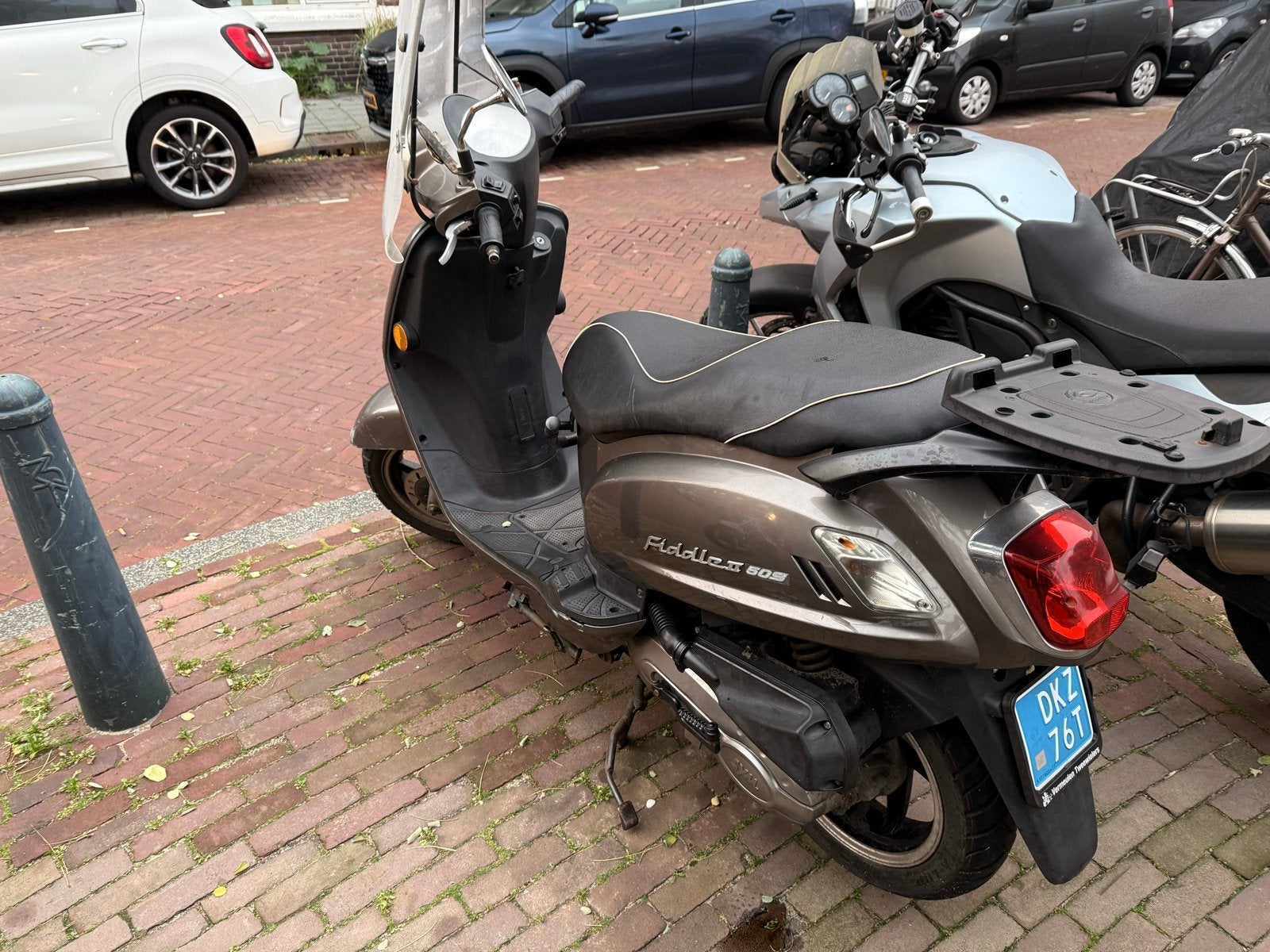 SYM Fiddle II 50S Scooter - Grijs- 17630 km. Bj 2017, Ophalen, Gebruikt, Benzine, Fiddle