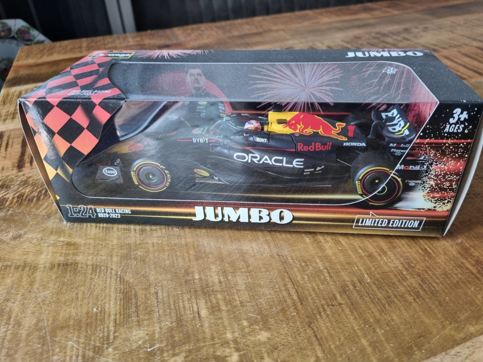 Max verstappen RB19 2023 Jumbo auto, Ophalen of Verzenden, Nieuw, Bburago