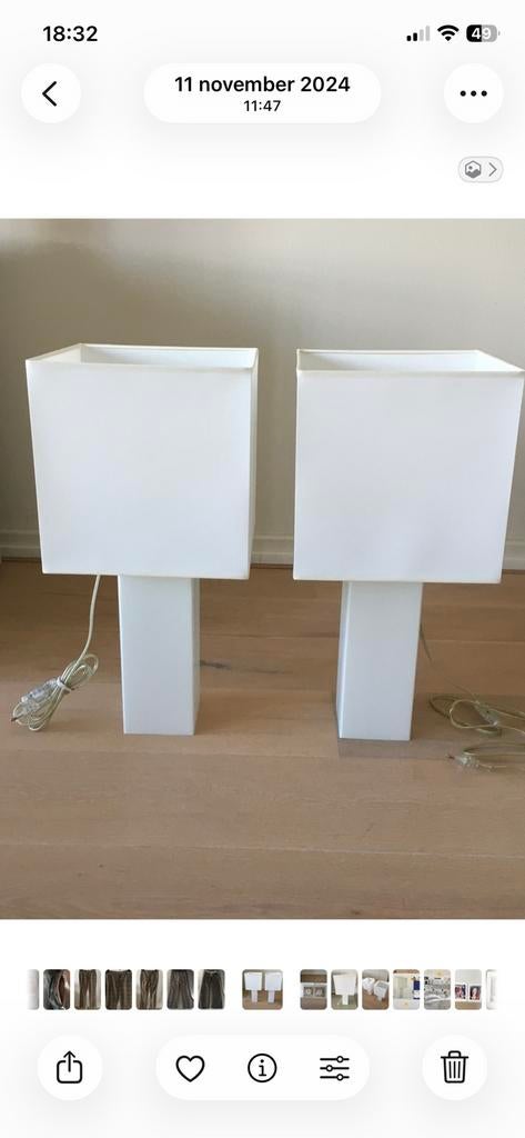 Massive 2 mooie tafellampen, Ophalen, Nieuw
