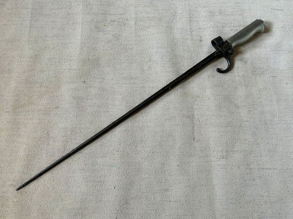 wo1 - Franse bajonet - type rosalie voor lebel 1e model, Ophalen of Verzenden, Landmacht, Overige gebieden, Mes of Dolk