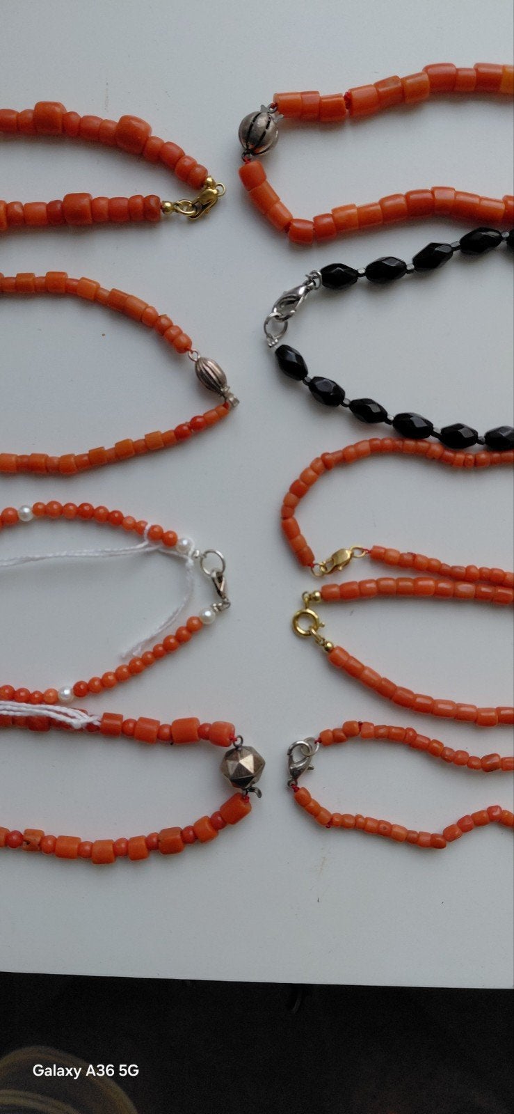 bloedkoraal armbanden,div.maten,  VRAAG INFO  najaarsaanbied, Ophalen of Verzenden, Overige materialen, Ketting