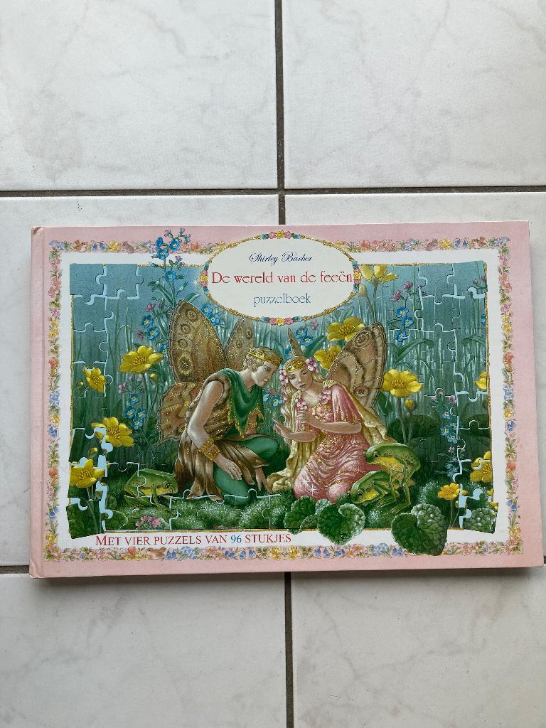 S Barber. De wereld van de feeën, puzzelboek 96 stukjes, Ophalen of Verzenden, Meer dan 50 stukjes, Zo goed als nieuw, 4 tot 6 jaar