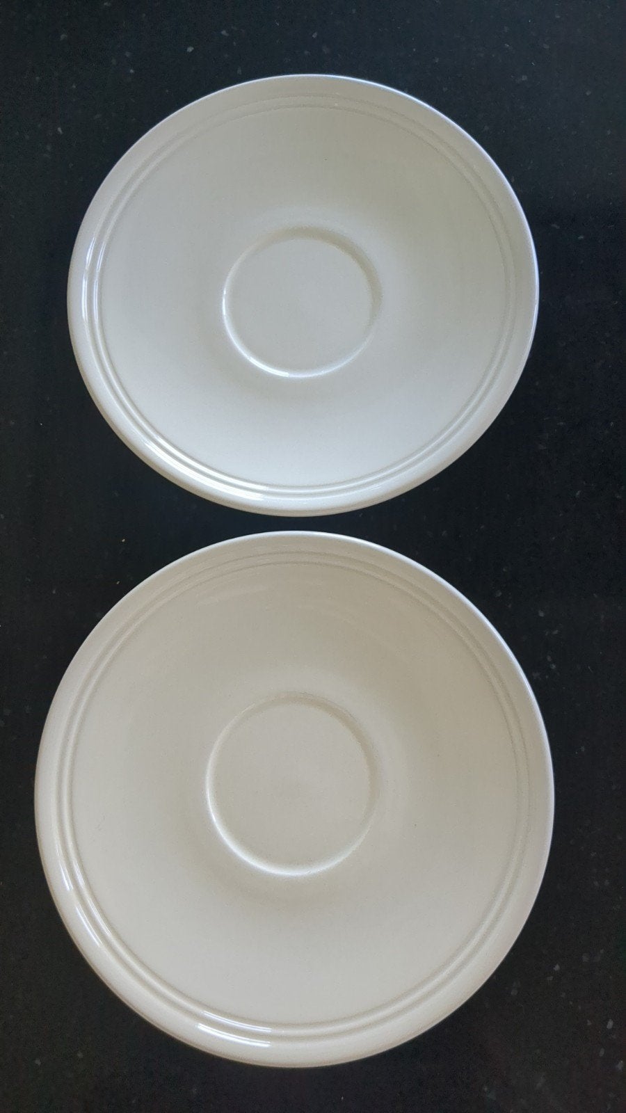 Schoteltjes Jasper Conran Wedgwood twee stuks, Ophalen, Zo goed als nieuw, Porselein, Kop(pen) en/of Schotel(s)