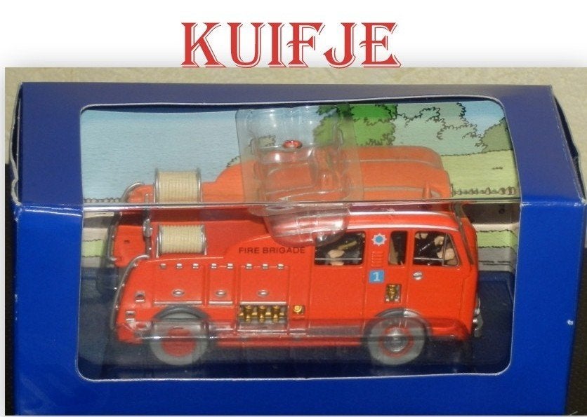 De Kuifje Brandweerauto - De Zwarte Rotsen  Hergé Moulinsart, Ophalen of Verzenden, Kuifje, Zo goed als nieuw, Overige typen