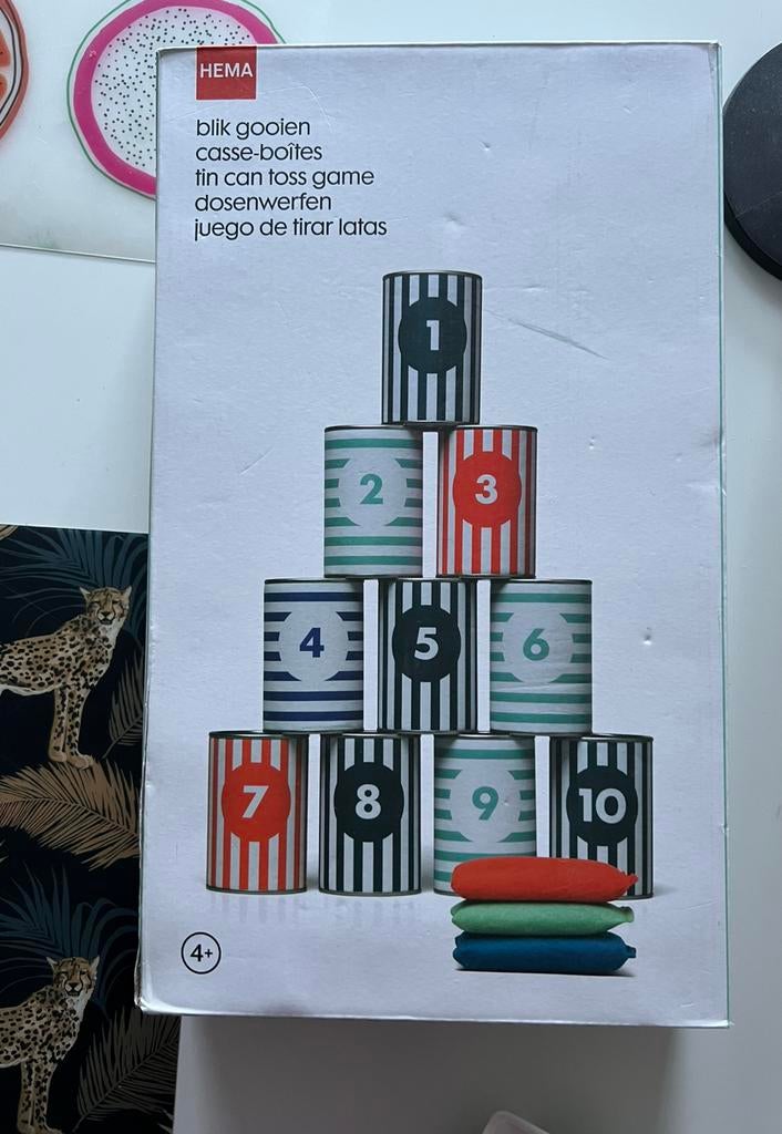 Blikgooien Hema, Ophalen, Zo goed als nieuw