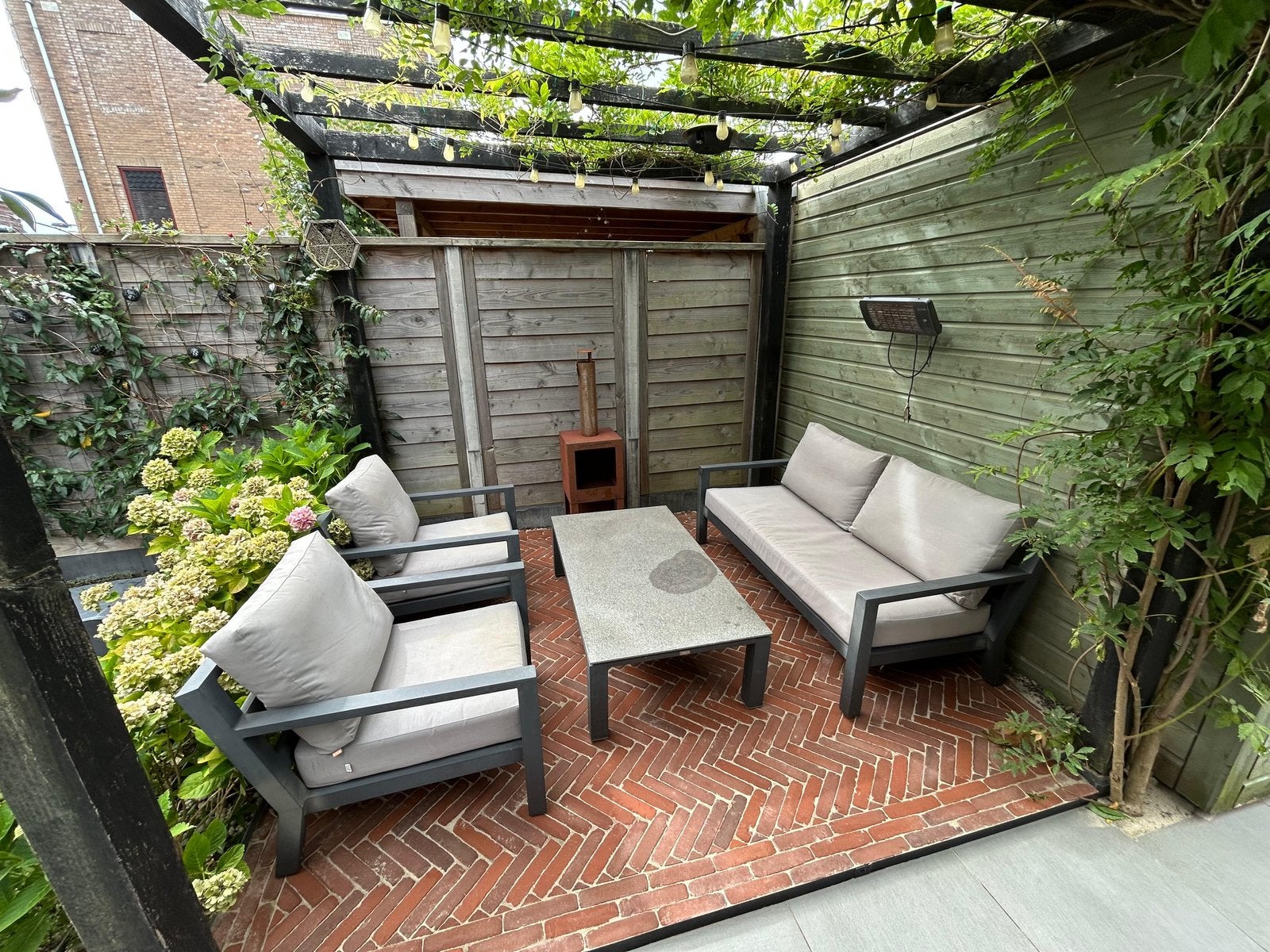 Loungeset Life Timber, Ophalen, Zo goed als nieuw, Bank